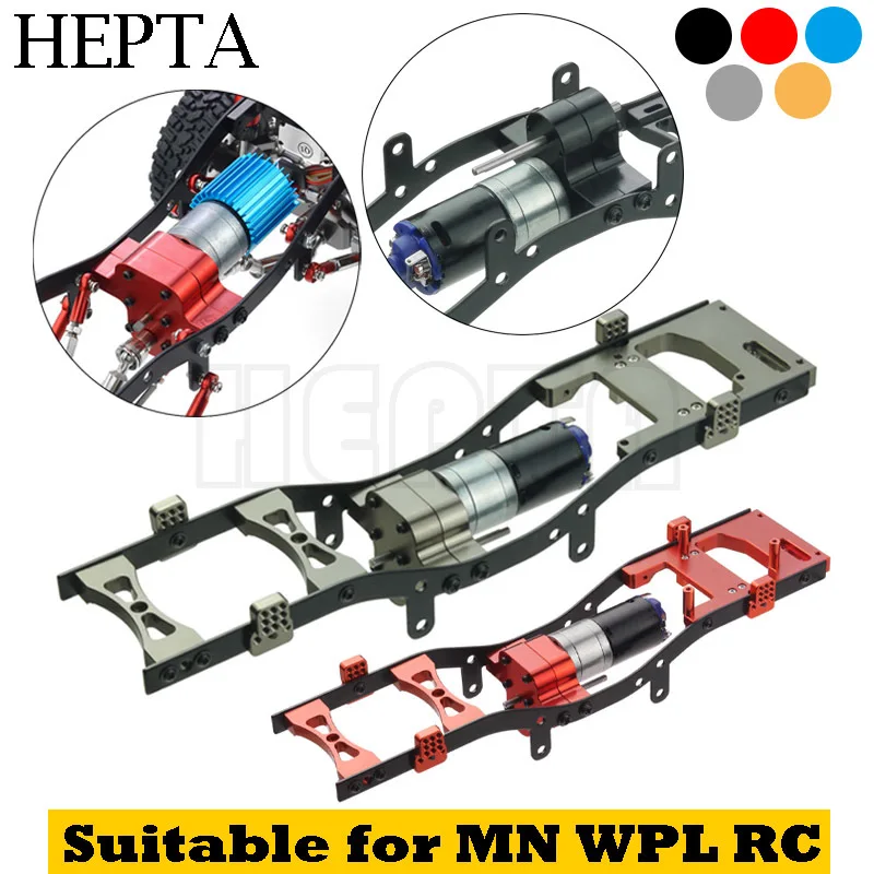 Upgraded Metal Frame Chassis Frame Kit, Suitable For WPL C14 C24 MN D90 99S RC Remote Control Car Wheelbase Assembly Shell Frame