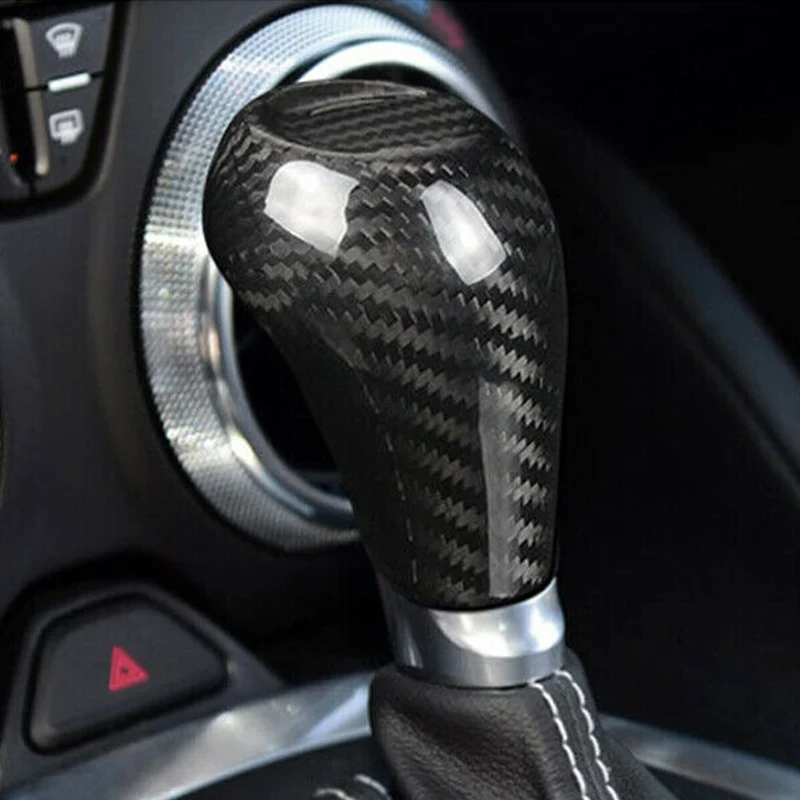 

Carbon Fiber Gear Shift Knob Cover Trim fit for Chevrolet Camaro 2016 2017 2018 2019