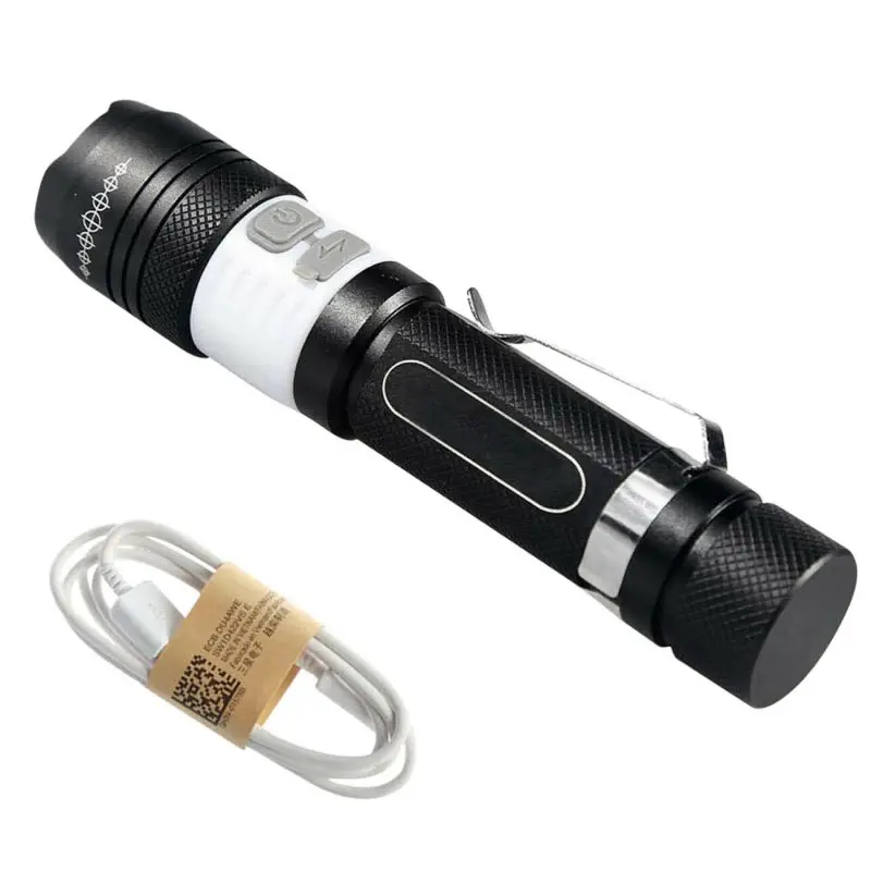 Перезаряжаемый фонарик AISPORT для прожектора из алюминиевого сплава с USB аварийный