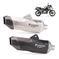 modified slip on motorcycle silencer cbr650 zx 25r mt15 rc390 790 adv f750gs f850gs z900 r6 exhaust pipe manifold system end can
