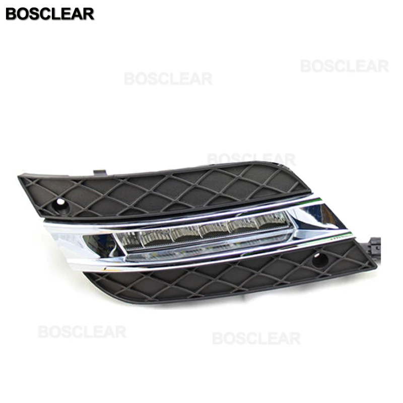 1pcs 2010-11 left Для Mercedes Benz W164 ML280 300 ML320 ML350 500 светодиодный Габаритные огни белый 2009-2011 Водонепроницаемый внешний светодиодный противотуманная панель лампы - Цвет: 1pcs 2010-11 left