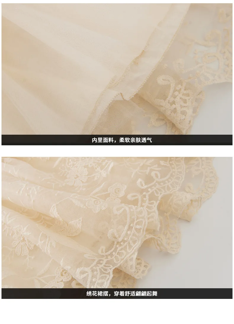 

Lace dress kid Girls clothes Tulle princess sweet dress for girls 2020 holiday party wedding dress Girls costume 3 -8 Years