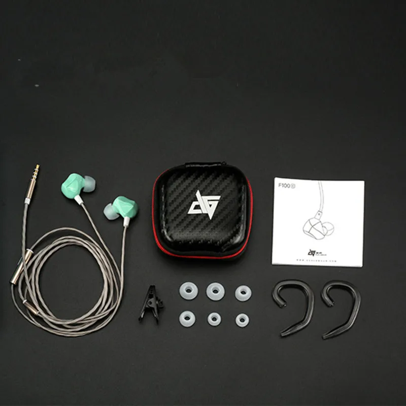 Новинка Auglamour F100C Динамический драйвер HiFi музыкальный монитор спортивные MP3