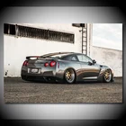 Nissan GTR R35 тюнинг серый автомобиль JDM автомобиль суперкар постеры Картина на холсте настенные художественные принты современные украшения для дома комнаты