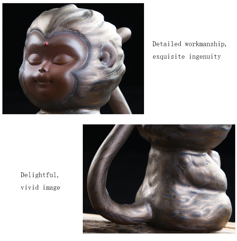 Творческий подвесной китайский набор кунг-фу из фиолетовой глины Обезьяна