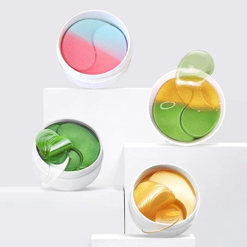 

Hot Double Color Crystal Eye Mask Moisturizing Reduce Wrinkles And Fine Lines Puffy Eyes And Dark Circles Treatment t6