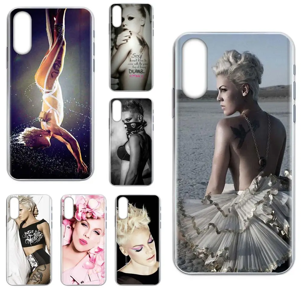 ТПУ Новый стиль уникальный для Samsung Galaxy S9 S10 S20 Plus Ultra S6 S7 S8 Edge розовый P!nk Alecia Beth Moore
