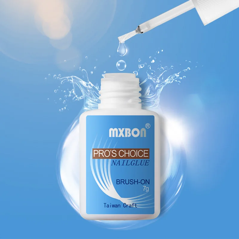 7 г клей для ногтей с кисточкой Быстросохнущий акриловый Френч арт накладные