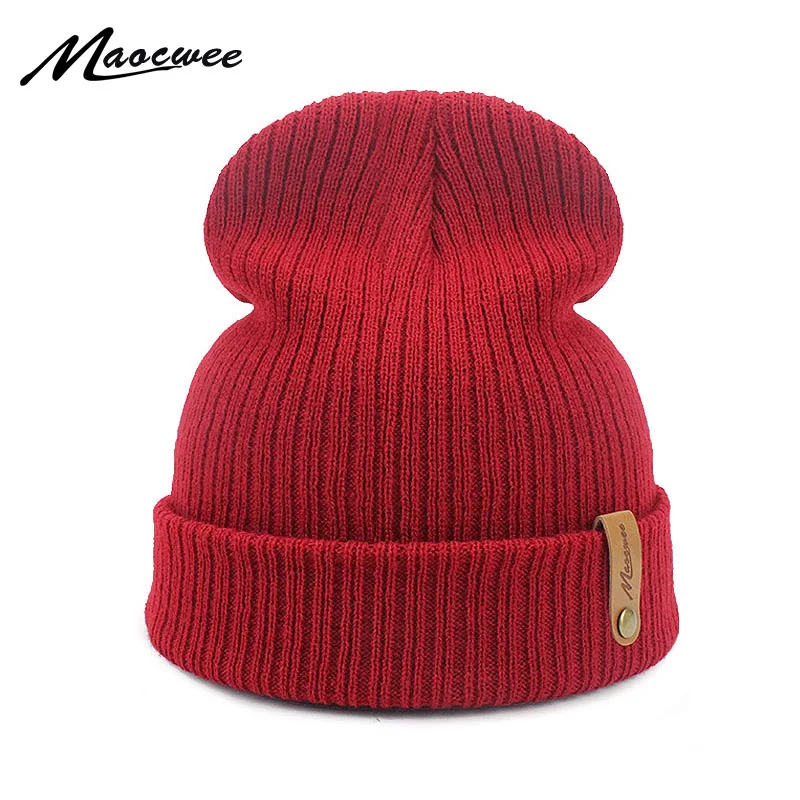 Новинка шапки бини на весну и осень для мужчин женщин зимняя однотонная шапка с