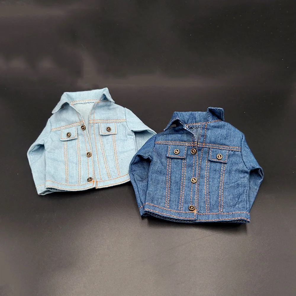 В наличии 1/6 мужской зимний солдат игрушка в виде фигурки джинсовая куртка пальто