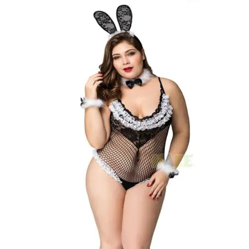 

Women Sexy Bunny Girl Fancy Dress Halloween Cosplay Costume Jumpsuit Adult