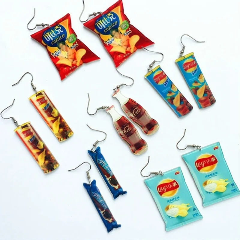 Снэк коллекция! Товары ручной работы милые Креативные картофельные чипсы кулон