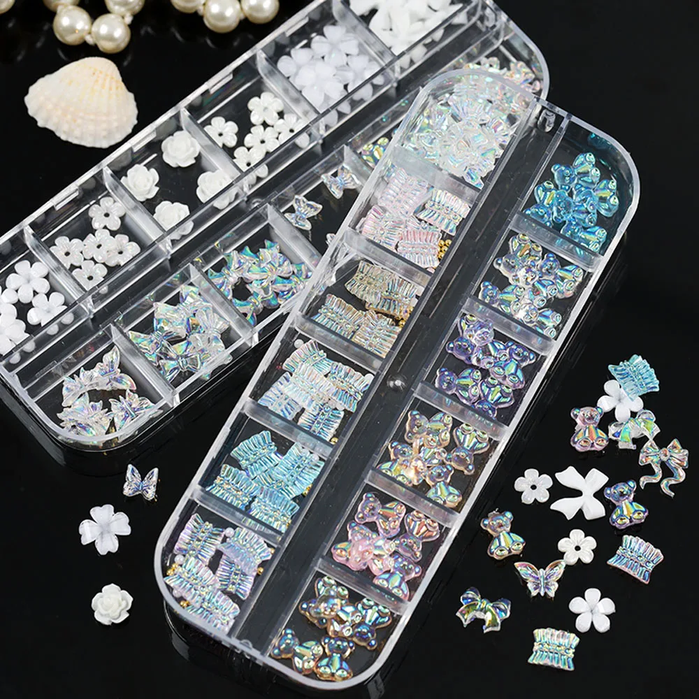 1 коробка разноцветные галстуки-бабочки для ногтей | Красота и здоровье