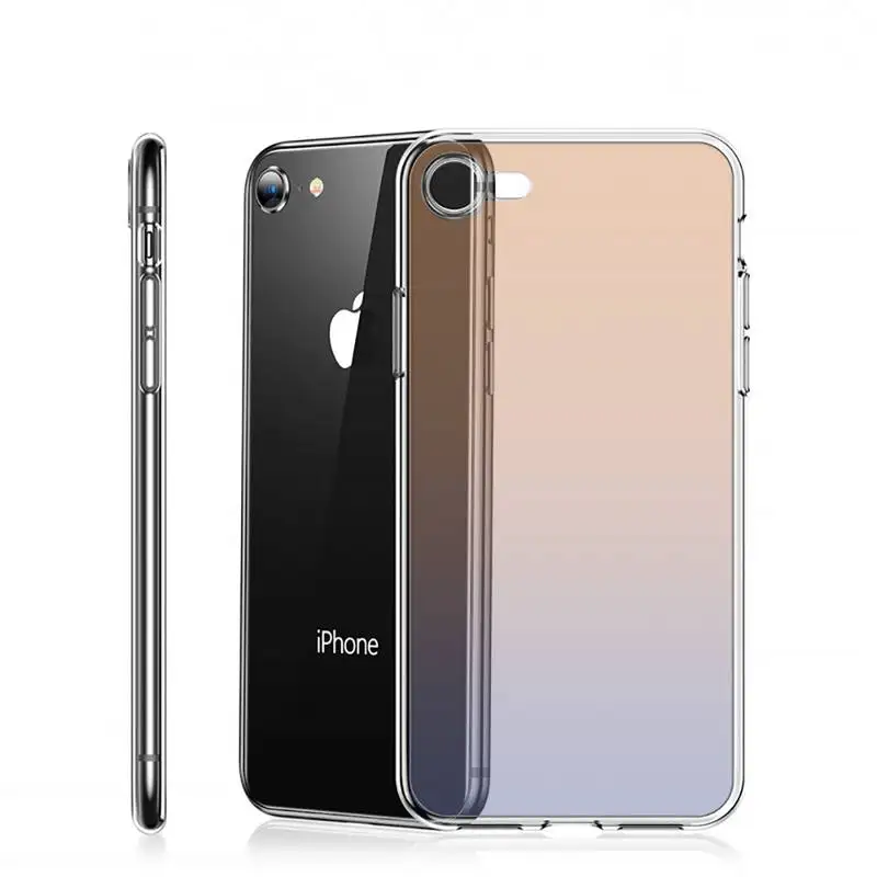 

Fashion Gradient translucent Phone Case Transparent for Clear iPhone 11 12 8 7 6 6S Plus X 5S SE 2020 XR mini pro XS MAX
