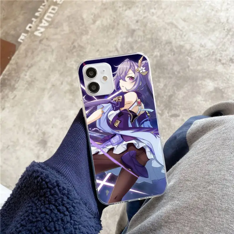 

Genshin Impact Phone Case For iphone 5s 6 7 8 11 12 plus xsmax xr pro mini se Transparent Cover Fundas Coque