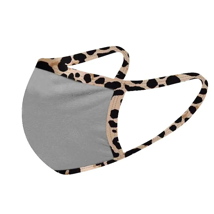 

1pc Women Face Adult Facemask Cloth Reusable Washable Fabric Mouth Mask Leopard Printed Mouth-muffle Masks For Party Mujer d5