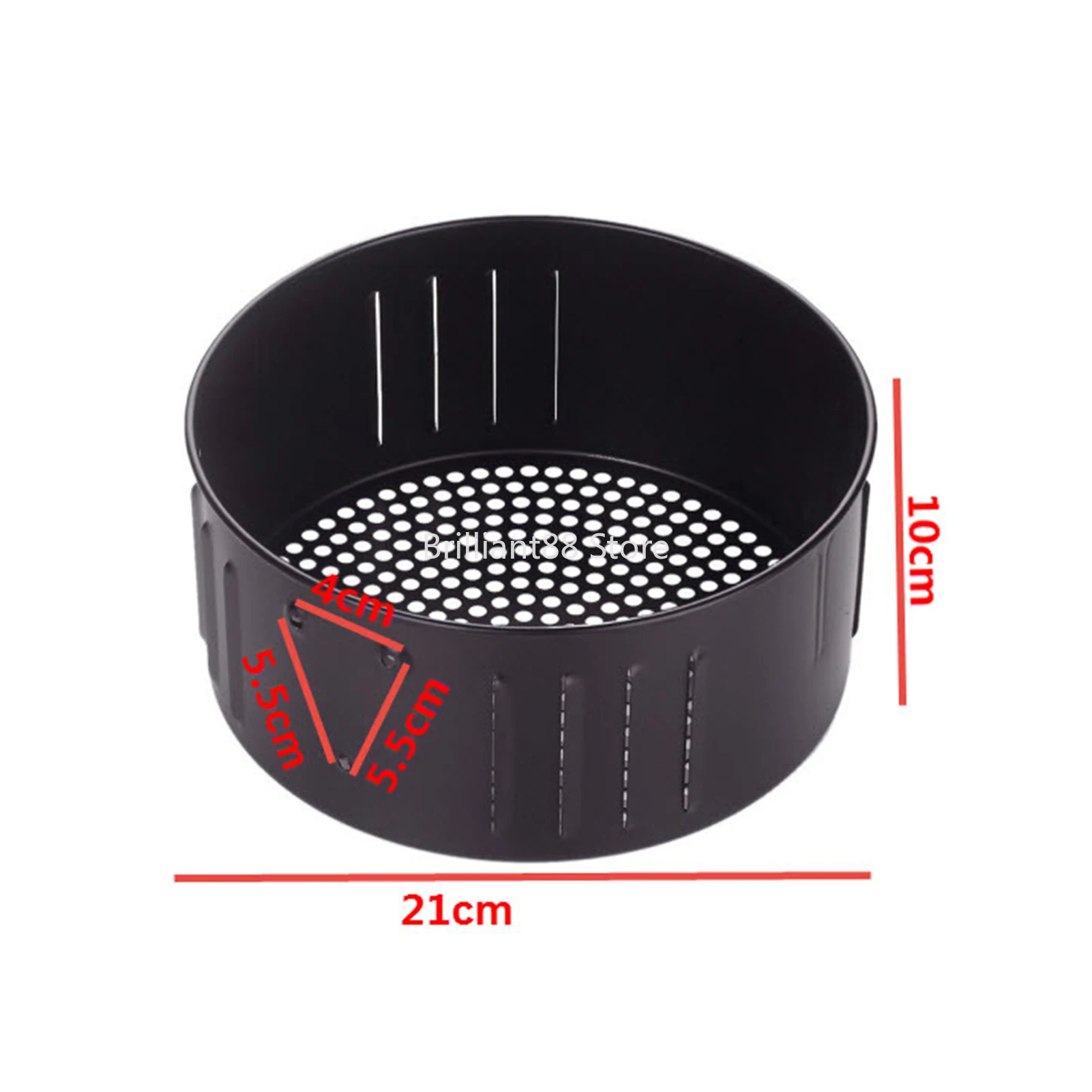 

Air Fryer Replacement Basket Non Stick Sturdy Roasting Cooking Stainless Steel Baking Tray For Air Fryer Accessories2.6L/3.5L