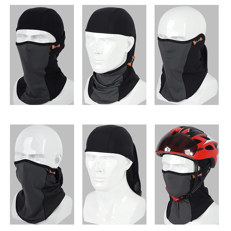 

WEST BIKING Summer Cycling Caps Anti-UV Sport Mask MTB Bike Helmet Hat Running Riding Fishing Bandana Motorcycle Face Mask Cap
