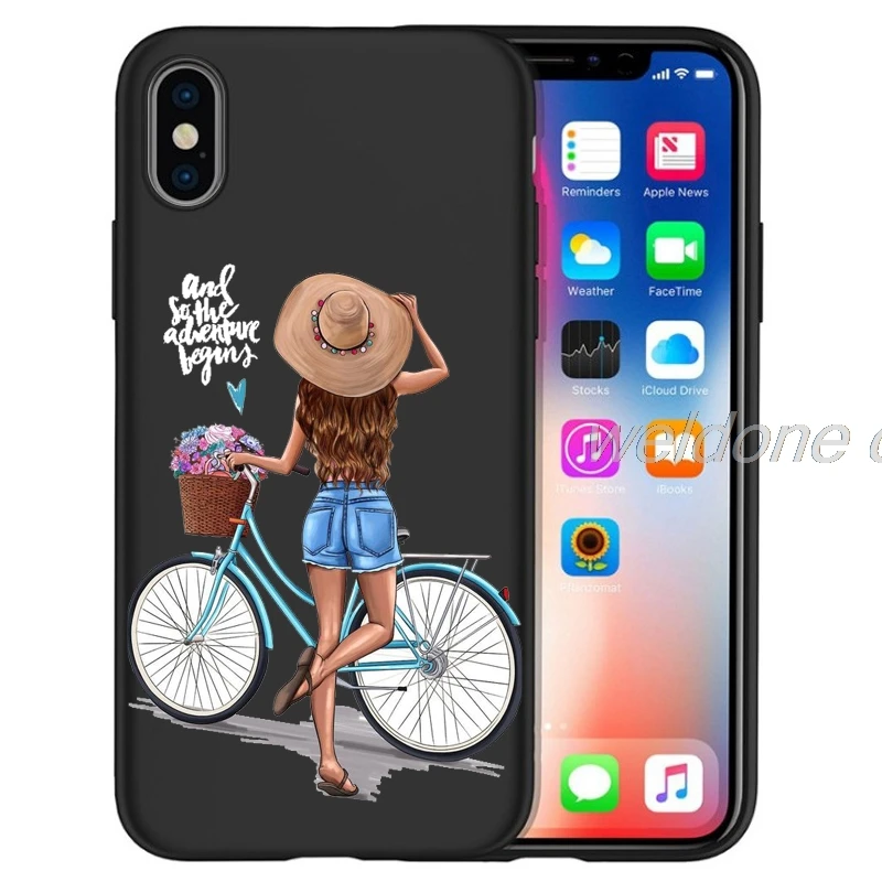 Модный чехол для телефона Super Mom baby girl для iPhone 11 Pro Max XS Max XR X 8 6S 7Plus 5s черный мягкий силиконовый чехол для телефона Etui
