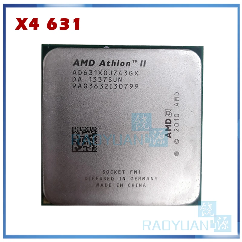 AMD Athlon X4 631x4 631x2 6 ГГц 100 Вт Quad Core Процессор процессор 631 AD631XWNZ43GX гнездо FM1/ 905pin|amd athlon