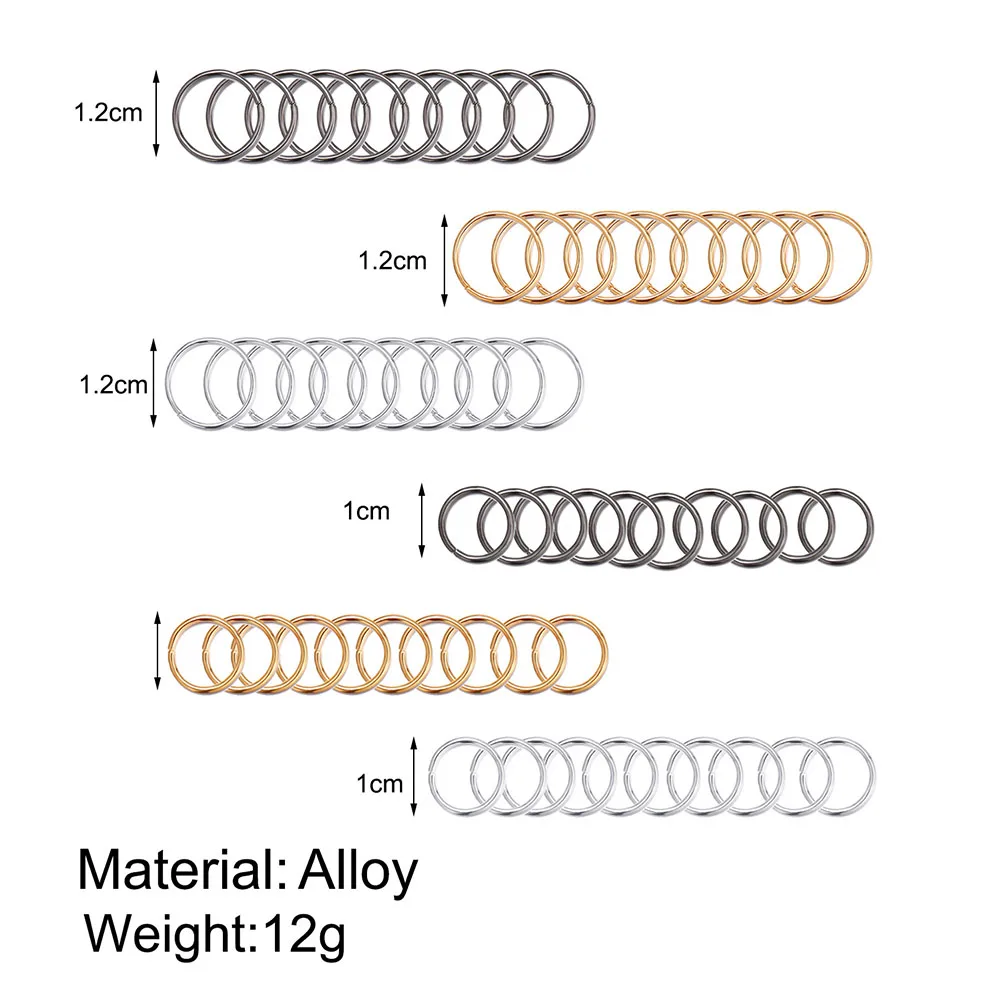 Кольцо для пирсинга носа бесшовное Ювелирное Украшение разных цветов 60 шт./лот 10