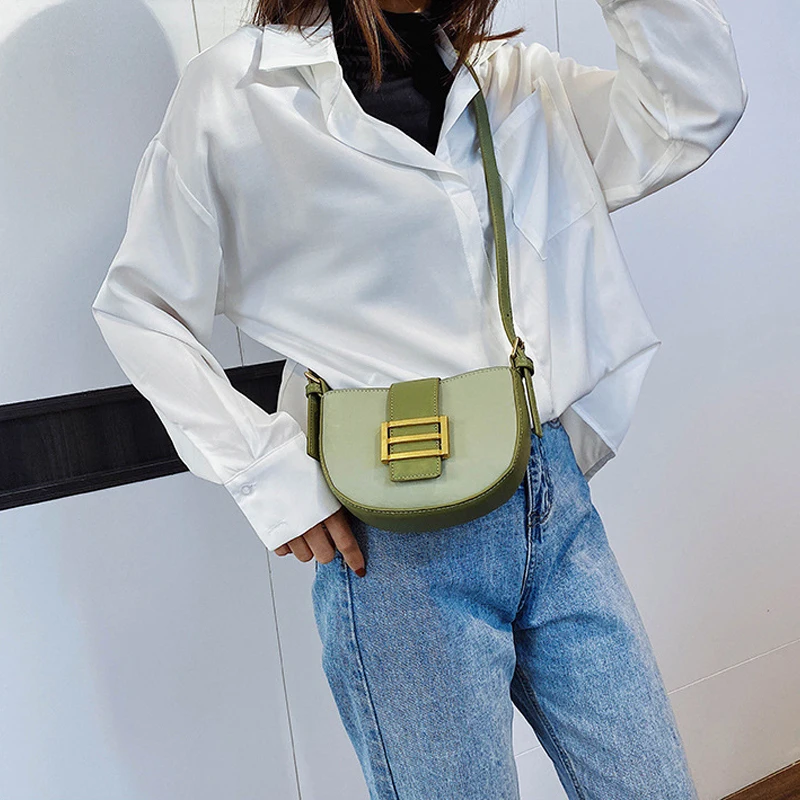 Новые сумки-седло из искусственной кожи для женщин 2020 Маленькая женская