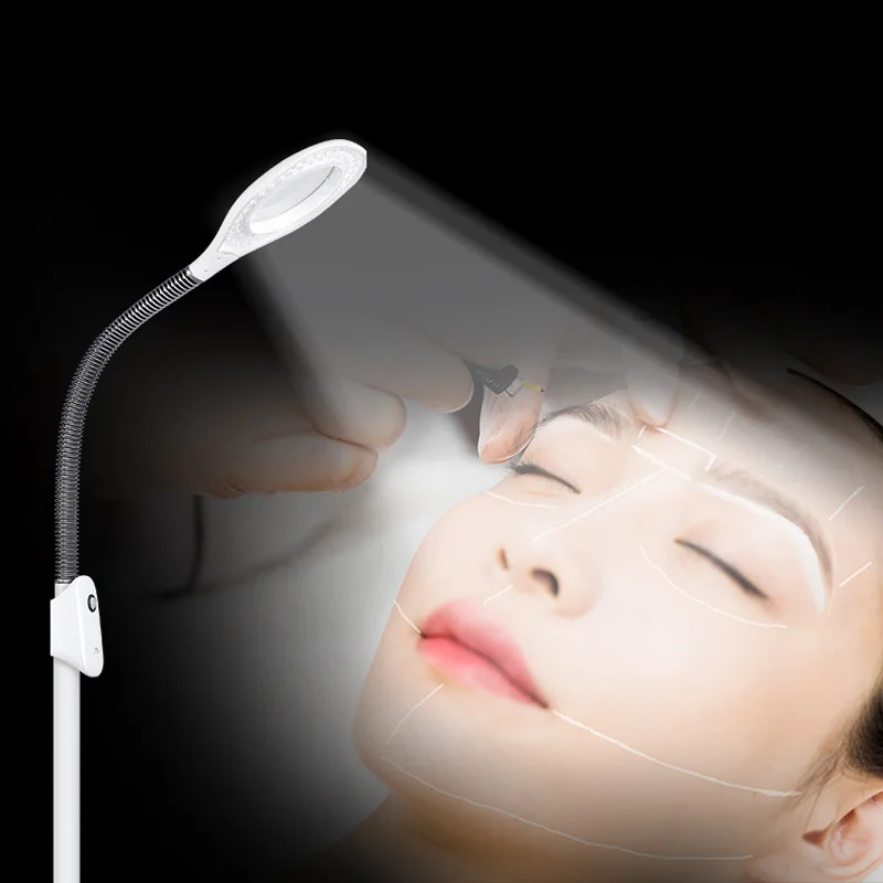 Светодиодная лампа холодного света для красоты Бытовая с увеличительным стеклом