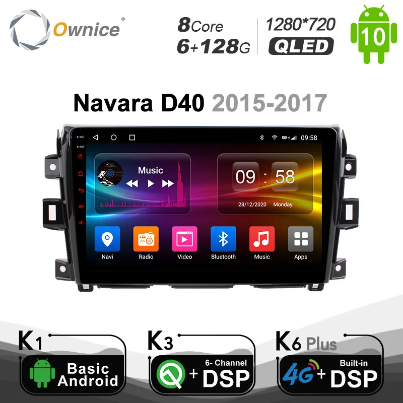 Автомобильный GPS DVD-плеер Ownice радио Android 2017 Восьмиядерный процессор для NISSAN Navara D40