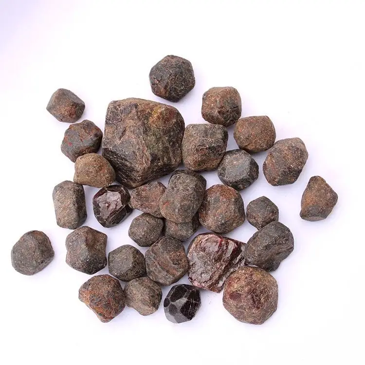 

MOKAGY Необработанные Природные гранат Кварцевый камень грубый образец кристаллического минерала