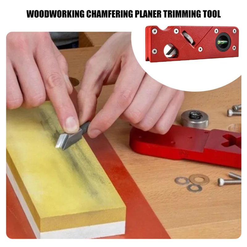 

Woodworking Edge Corner Flattening Tool Wood Planer Aluminum Alloy ABS Chamfering Trimming Wood Edge Carpenter Hand Tool