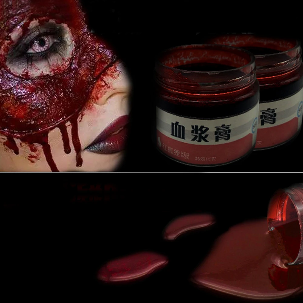 Behogar 15 г реалистичные рубцы на рану макияж поддельная кровь для Хеллоуина