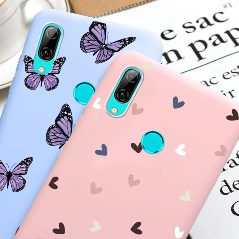 Для Huawei P Smart 2019 чехол силиконовый мягкий бант из ленты TPU с изображением цветка на