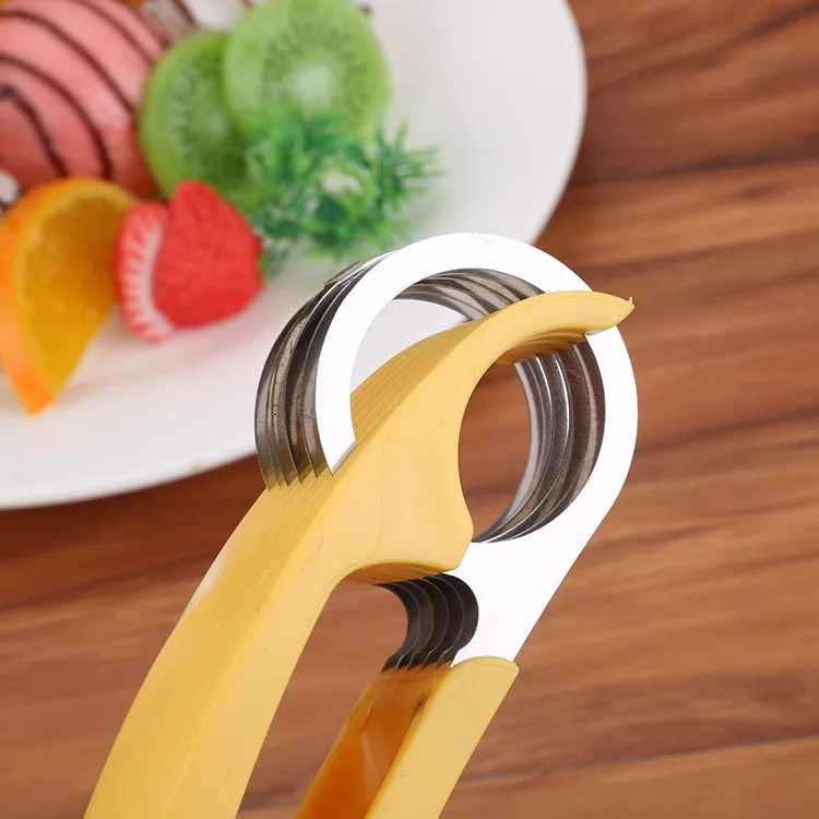 Слайсер для бананов из нержавеющей стали кухонные инструменты слайсер фруктов и