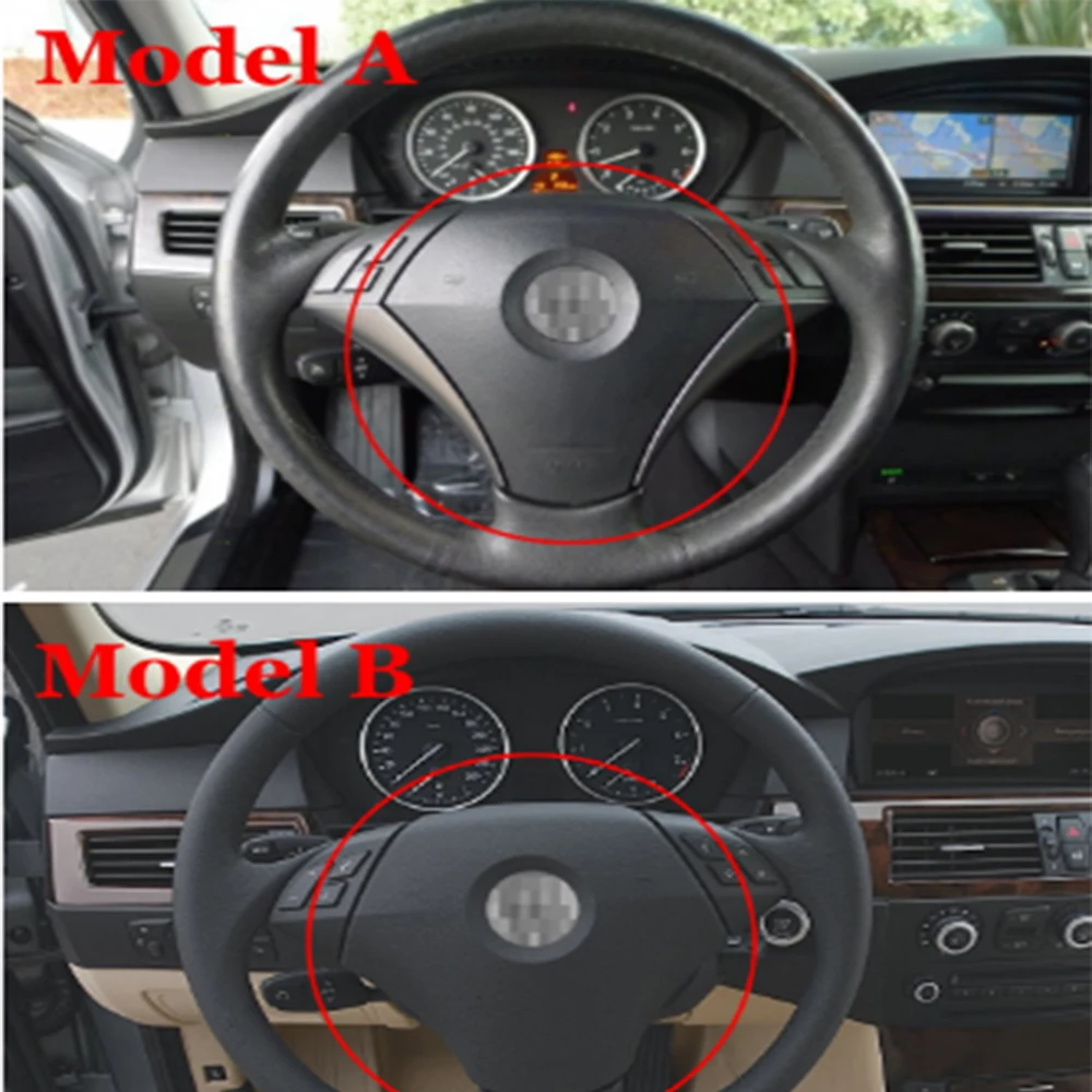 

Car Steering Wheel Horn Cover For BMW 5 Series E60/E61/E63/E64 Auto Accessories ABS Panel Plate Shell