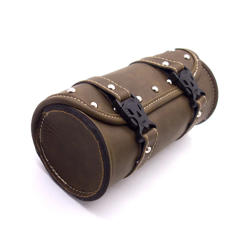 

Front Motorcycle Bag Polyurethane Leather 21*10.3cm Mounting Accessories