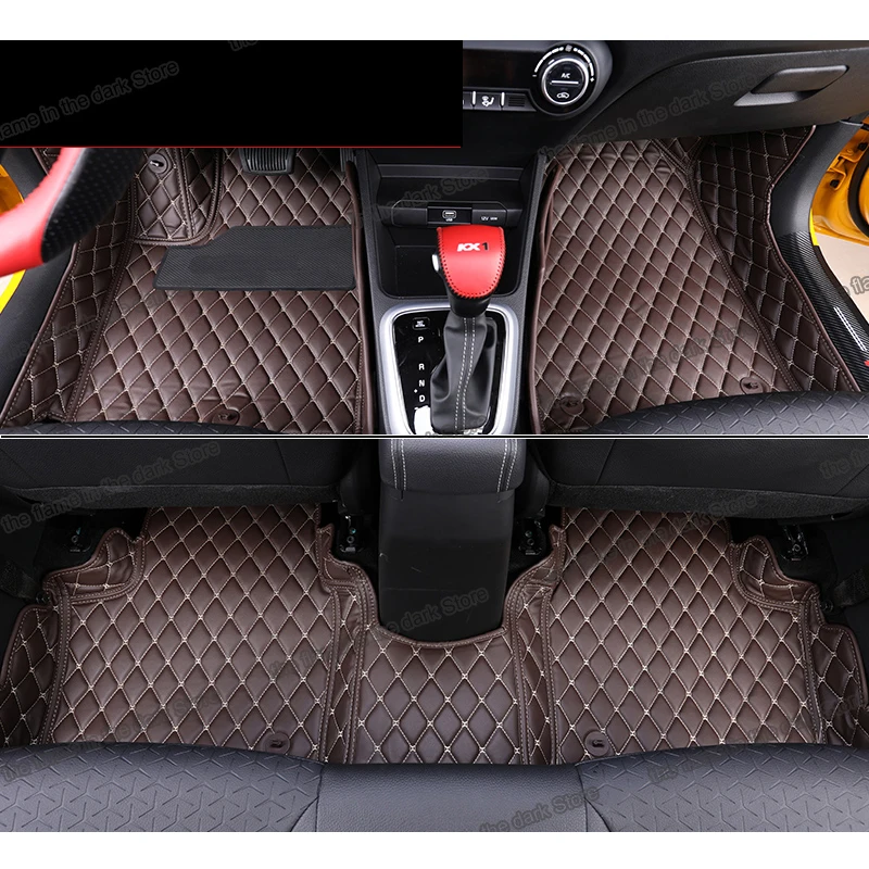 

Кожаные автомобильные коврики для kia stonic kx1 2017 2018 2019 2020 2021