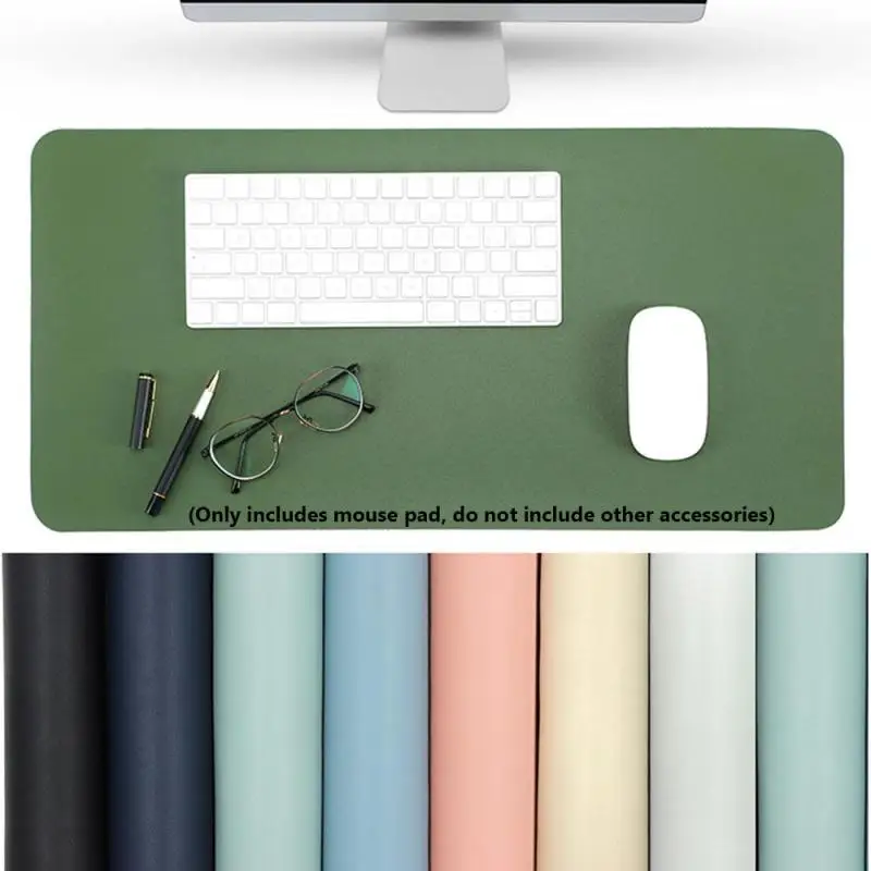 

1PC Double-sided Mouse Pad Large Waterproof Leather Mouse Pad Desk Mat Computer Keyboard Mousepad For Home Office Accessories