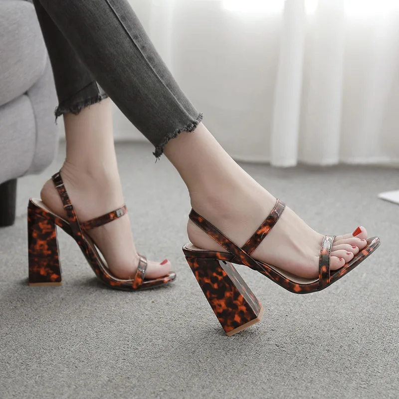 

35-42 Big Size New Sexy Leopard Print sandals in 2020