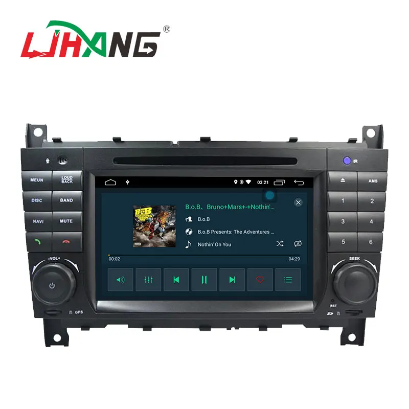 LJHANG 2 Din Android 10 Автомобильный DVD плеер для Mercedes Benz/W203 W209 W219 W169 A160 C180 C200 C230 C240 CLK200 CLK22 WI