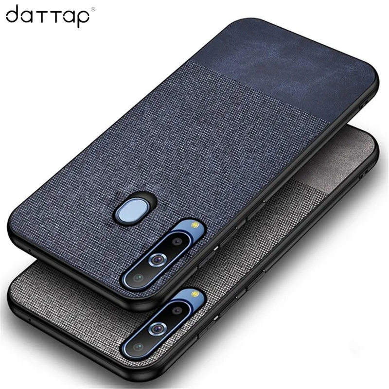 Fabric Cloth PU Leather Phone Case For Samsung Galaxy A8s Soft Silicone Hard PC Protective Cover SM G8870 |