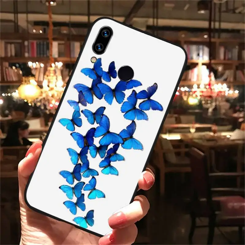 

Floral Butterfly Phone Case For Xiaomi Redmi note Mi Huawei honor P smart 8 9 10 S T 20 30 40 lite Pro x