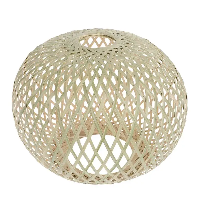 

Handmade Bamboo Woven Lampshade Chinese Style Lamp Cover Accessory DIY Craft Home Office Decor Lamp Cover