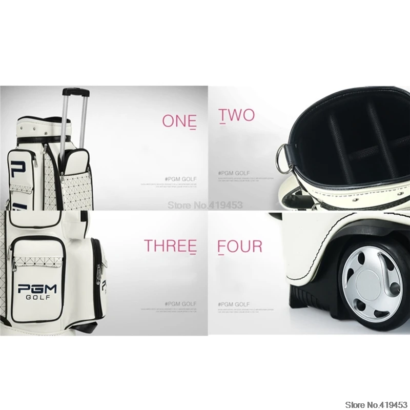 Pgm Golf стандартная сумка PU водонепроницаемые сумки для гольфа многофункциональные авиационные пакеты большой емкости дорожные сумки с колесами D0082