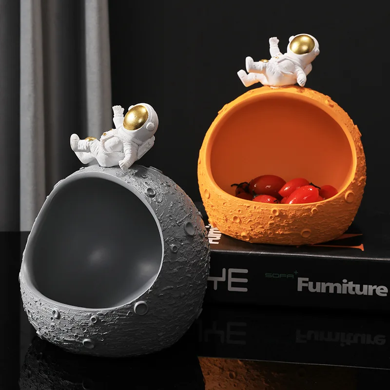 

WEILEAD Resin Astronaut Lunar Storage Figurines Nordic Modern Creative For Home Decoration Accessories Study Desk Ornament Gift