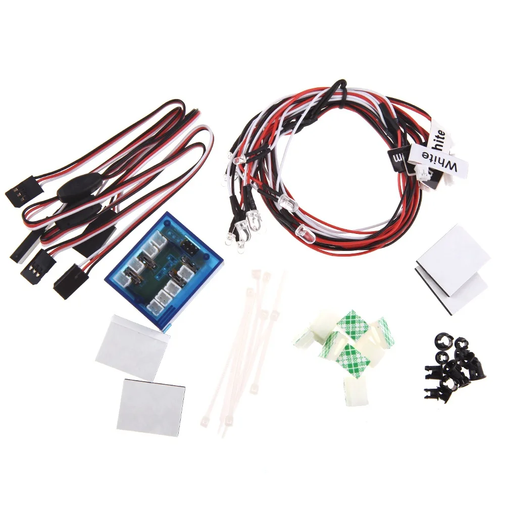

Новый RC Автомобиль светильник ing RC12 12LED мигающий светильник линейной системы 2 PPM FM FS 2,4G комплект тормозной + головной светильник + сигнала