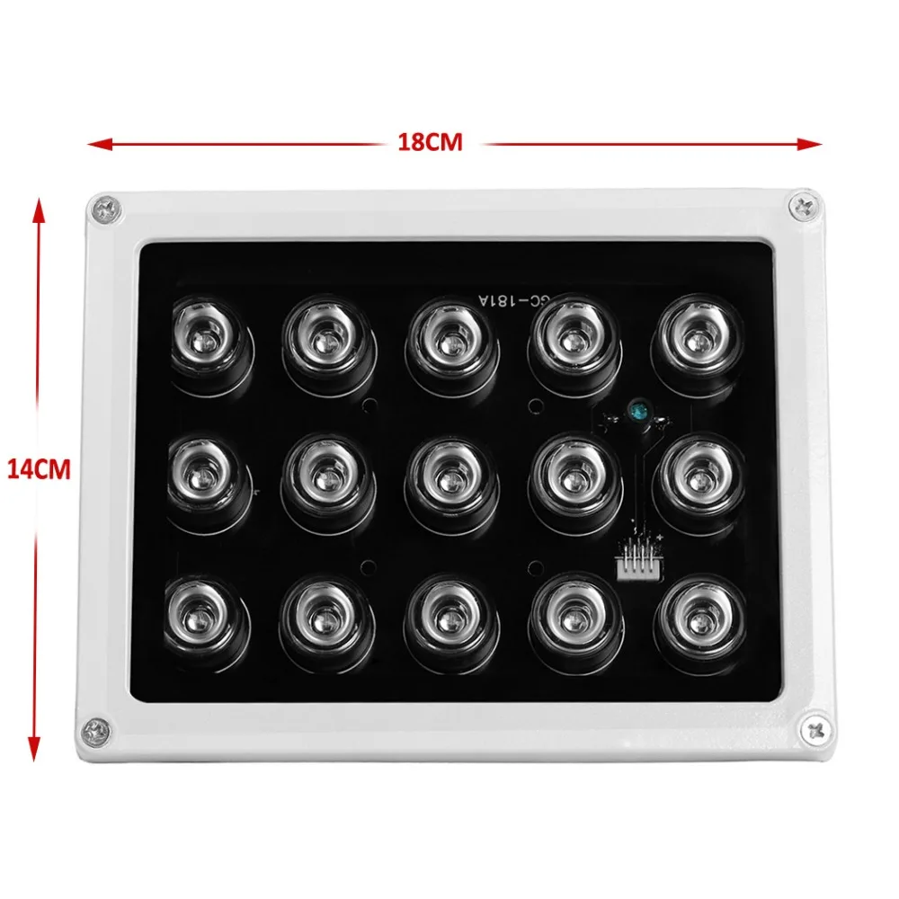 

IR Fill Light DC12V 15Pcs Leds Illuminators IR Infrared Light Lamp Night-vision CCTV Leds for CCTV Security Camera