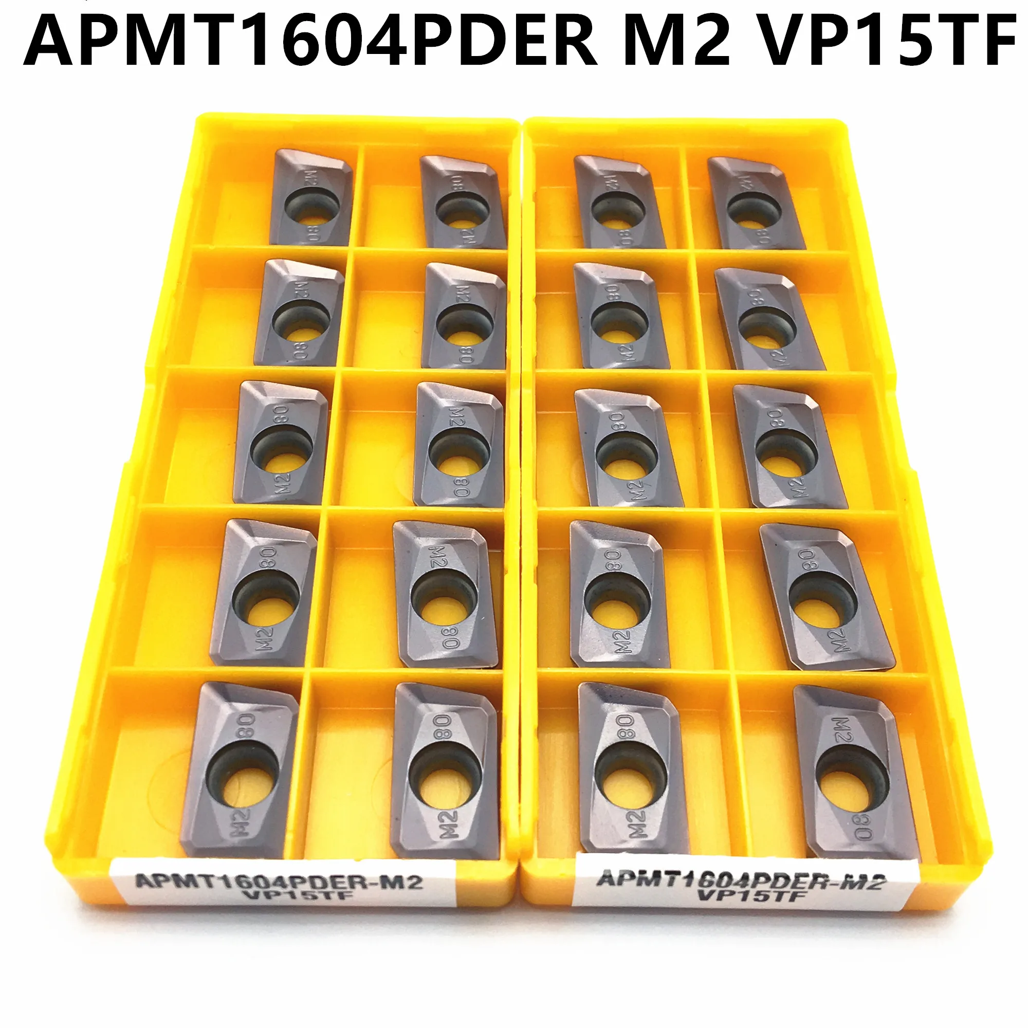 APMT1604 PDER M2 VP15TF APMT1604 H2 VP15TF твердосплавные фрезерные Вставки Индексируемые концевые фрезерные станки торцевые фрезерные инструменты APMT 1604