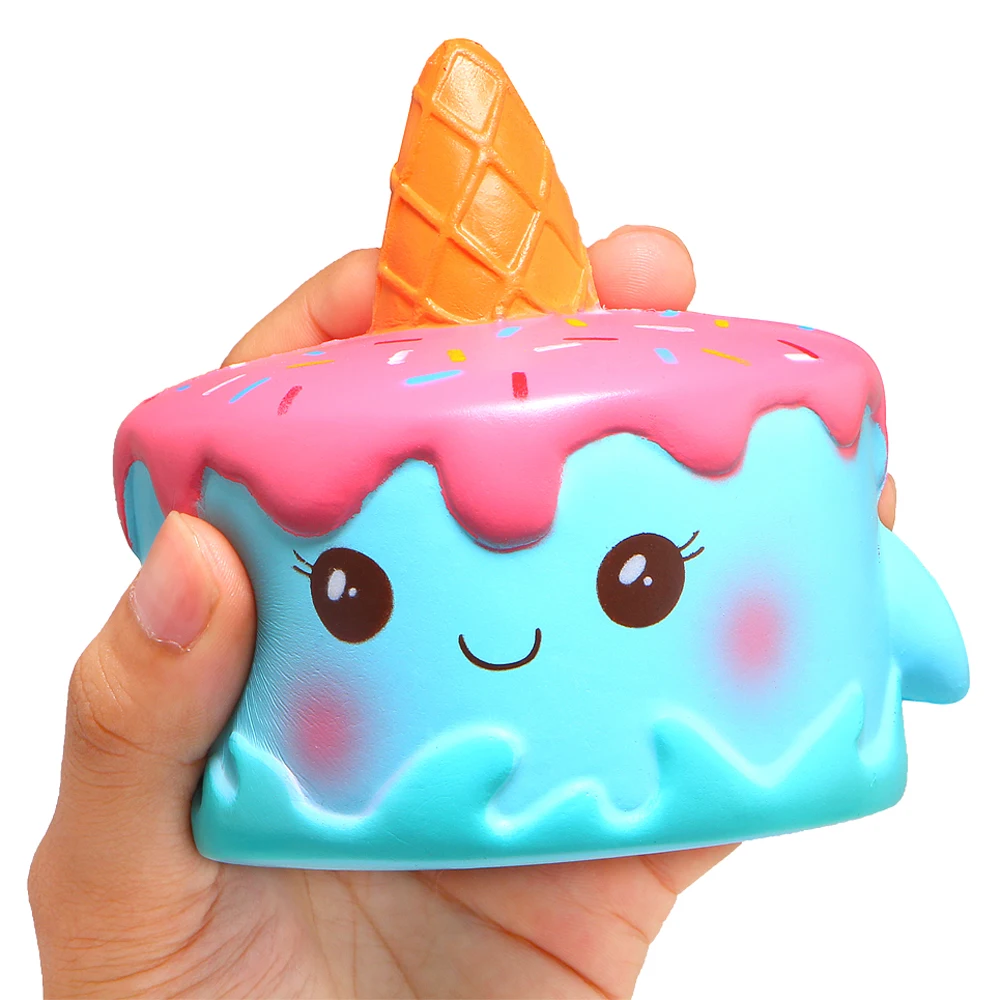 Kawaii милый кот Мороженое Мягкий ароматизированный мягкий Единорог молоко jumbo медленно поднимающийся мягкий подарок игрушки