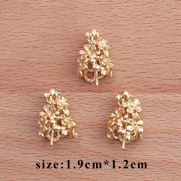 M33615 GUFEATHER M336, ювелирные аксессуары, 18k позолоченный, diy кулон, форма цветка, ручная работа, diy серьги, изготовление ювелирных изделий, 10 шт./партия - Цвет: M33615