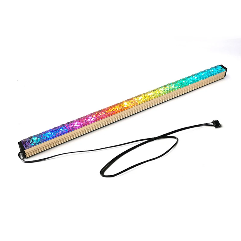 

COOLMOON Computer 5V/4PIN Aluminum RGB Color Light Strip Light with Magnetic Multicolor RGB LED Pollution Color Lamp